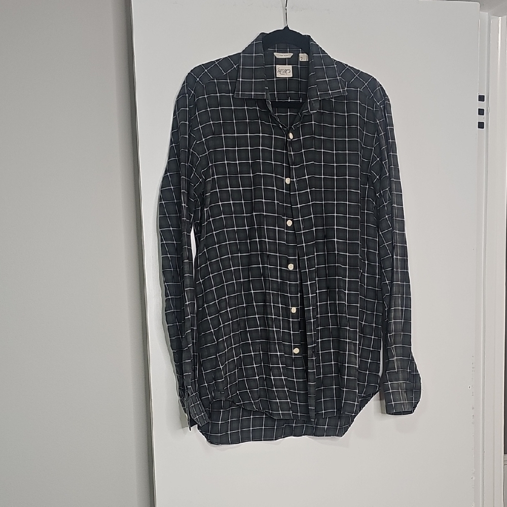 Culturata Green and Blue Checkered Shirt